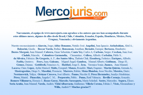 Agradecimiento Mercojuris 4